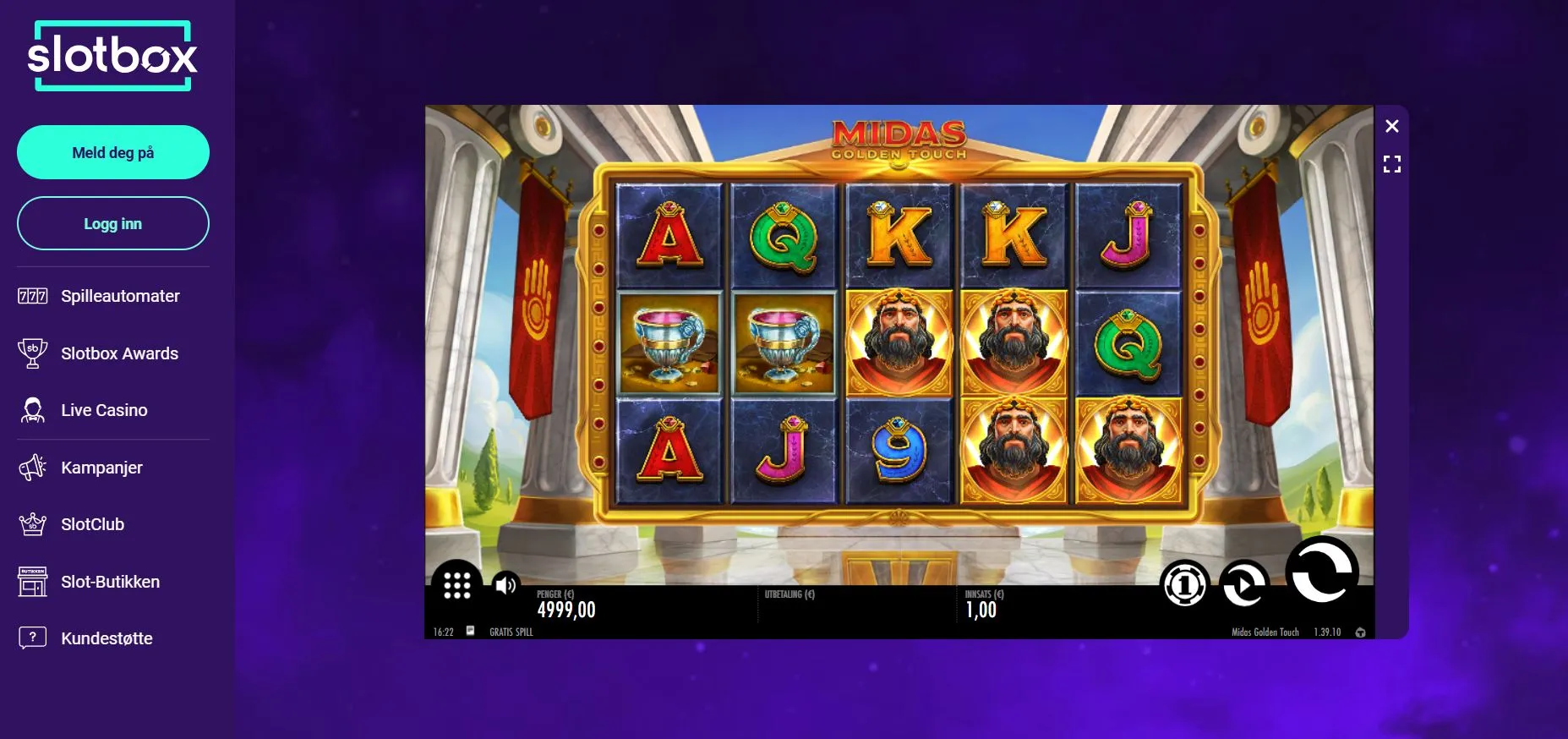 Alle bonuser på Slotbox Alle bonuser på Slotbox